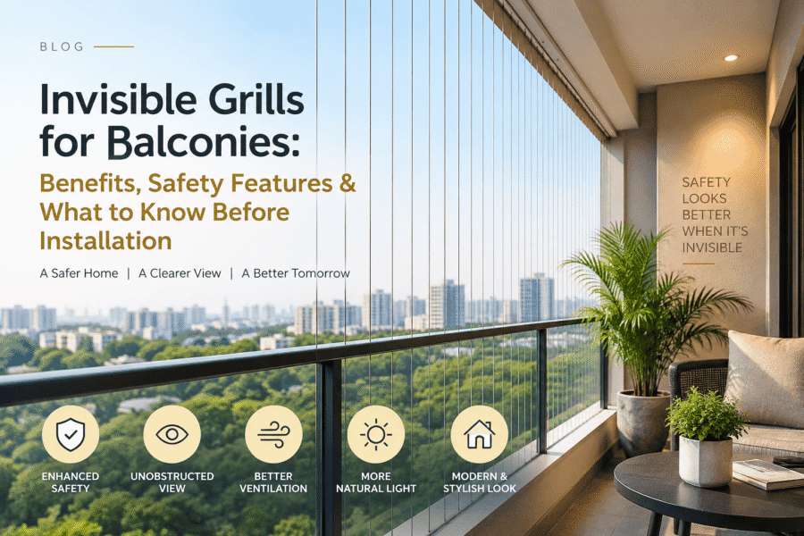 Invisible Grills for Balconies: Benefits, Safety Features & What to Know Before Installation