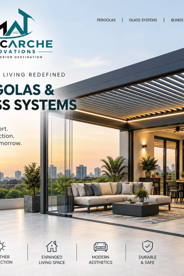 Pergolas & Glass Systems | MagicArche Innovations